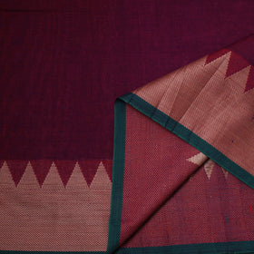 Dharwad cotton fabric with border 14 - handcrafted