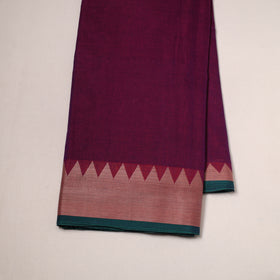 Dharwad cotton fabric with border 14 - handcrafted