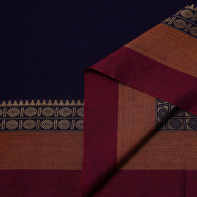 Dharwad cotton fabric with border 14 - handcrafted