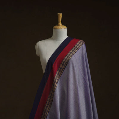 Dharwad cotton fabric with border 16 - handcrafted