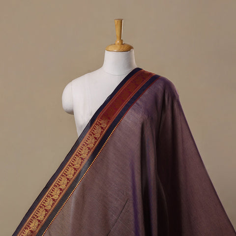 Dharwad cotton fabric with border 17 - handcrafted