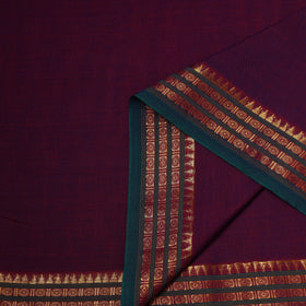 Dharwad cotton fabric with border 23 - handcrafted