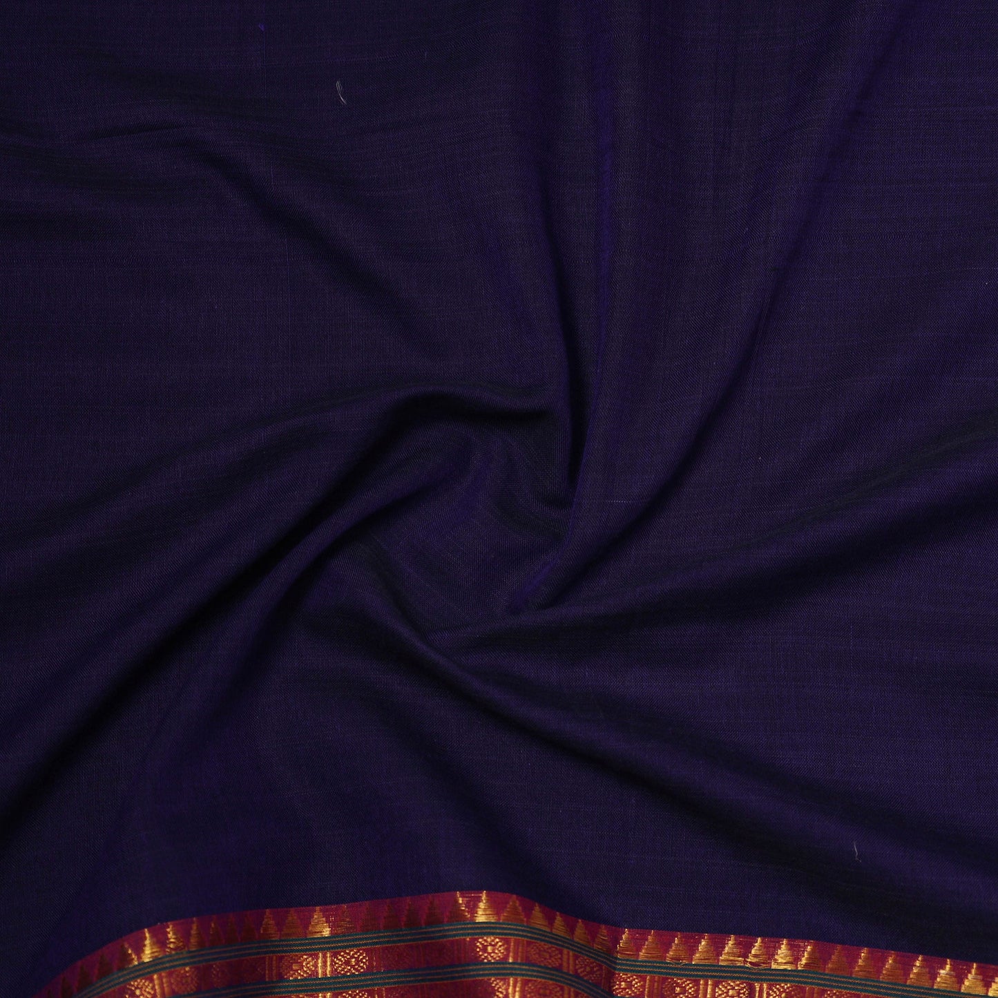 Dharwad cotton fabric with border 26 - handcrafted