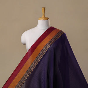 Dharwad cotton fabric with border 27 - handcrafted