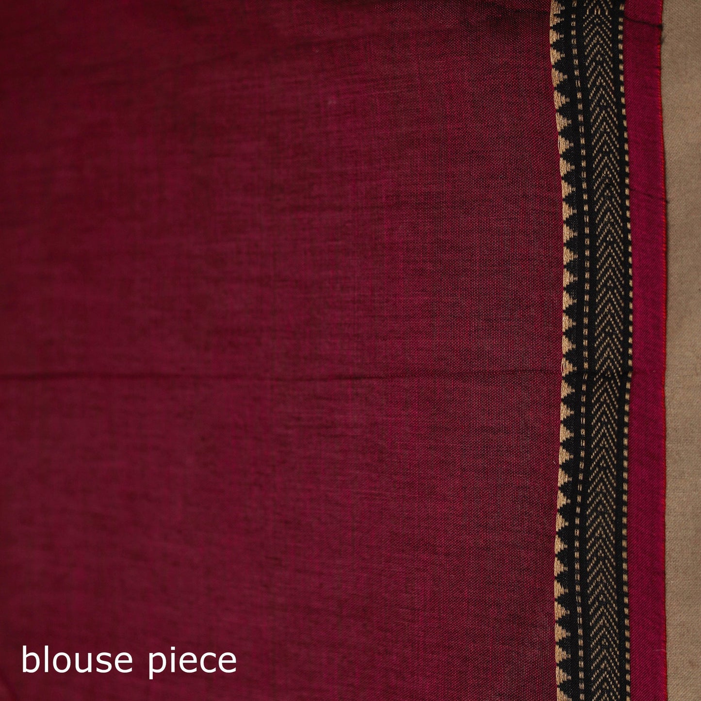 Purple - dharwad cotton saree with border 13 - handcrafted