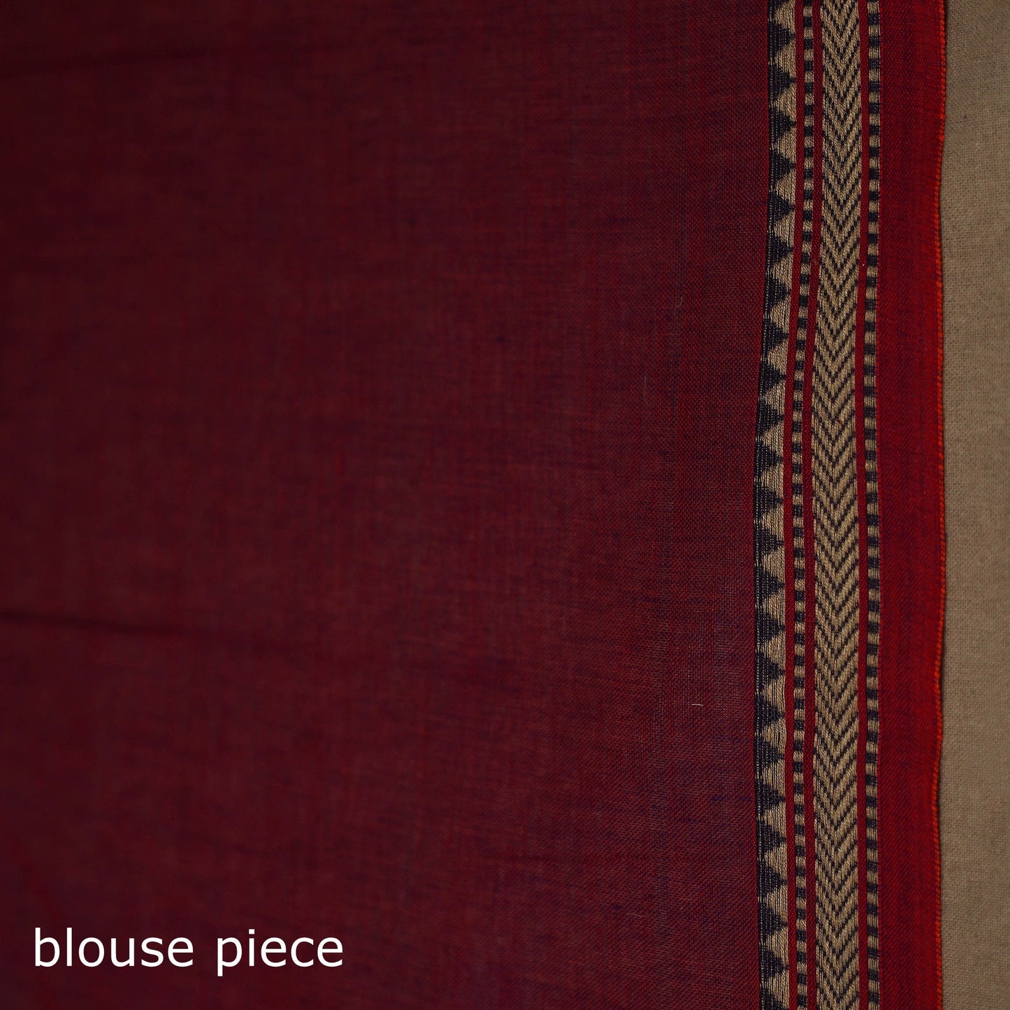 Dharwad cotton saree with border 16 - handcrafted