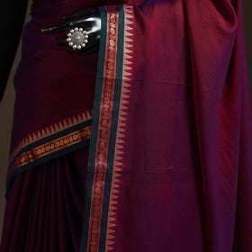 Dharwad cotton saree with border 19 - handcrafted