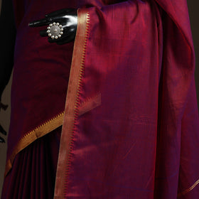 Dharwad cotton saree with border 22 - handcrafted