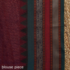 Dharwad cotton saree with border 25 - handcrafted