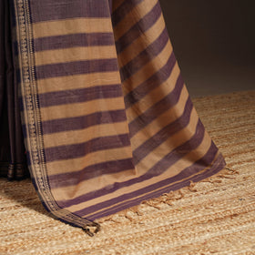 Dharwad cotton saree with border 34 - handcrafted