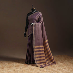 Dharwad cotton saree with border 34 - handcrafted