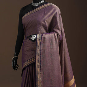 Dharwad cotton saree with border 34 - handcrafted