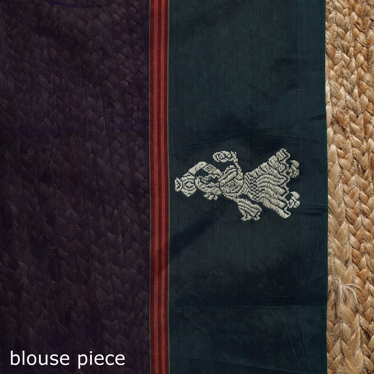 Dharwad cotton saree with border 36 - handcrafted