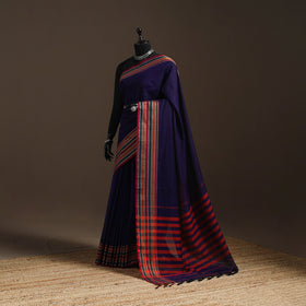 Dharwad cotton saree with border 42 - handcrafted