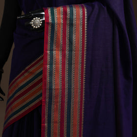 Dharwad cotton saree with border 42 - handcrafted