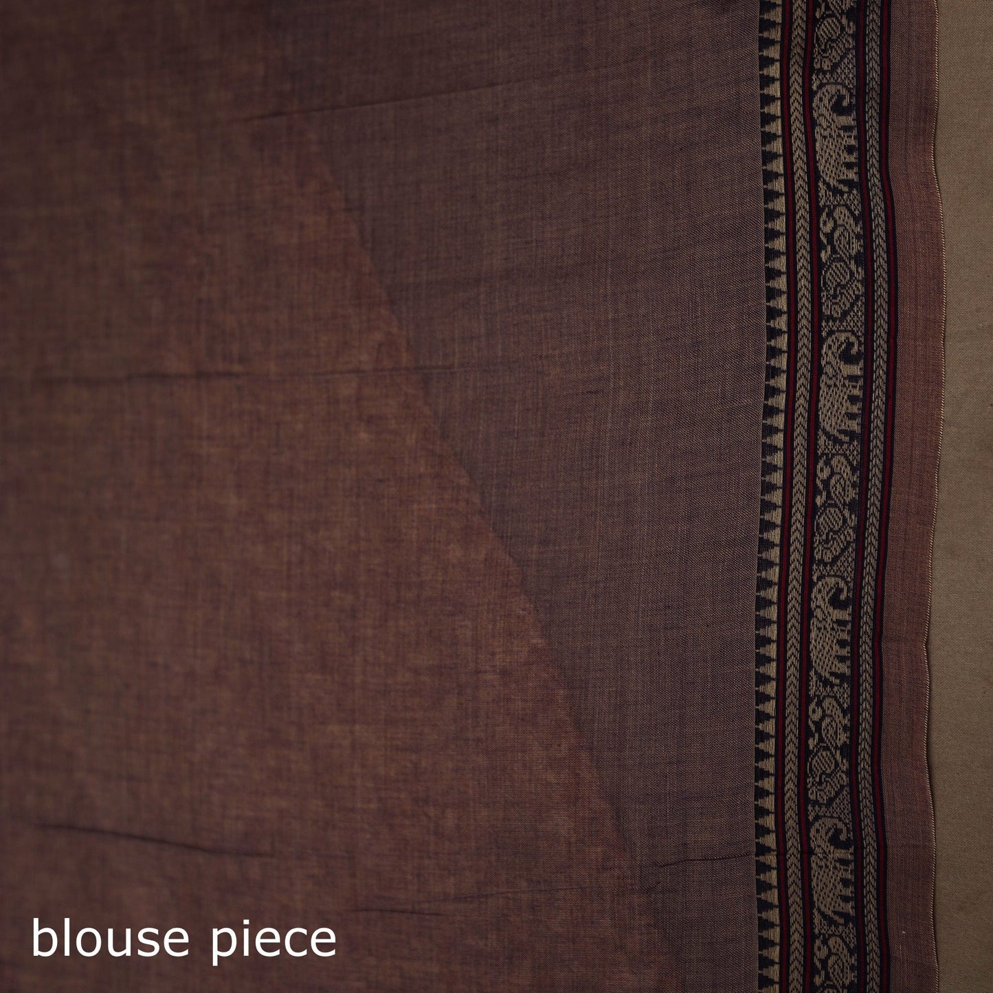 Dharwad cotton saree with border 43 - handcrafted