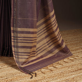 Dharwad cotton saree with border 43 - handcrafted