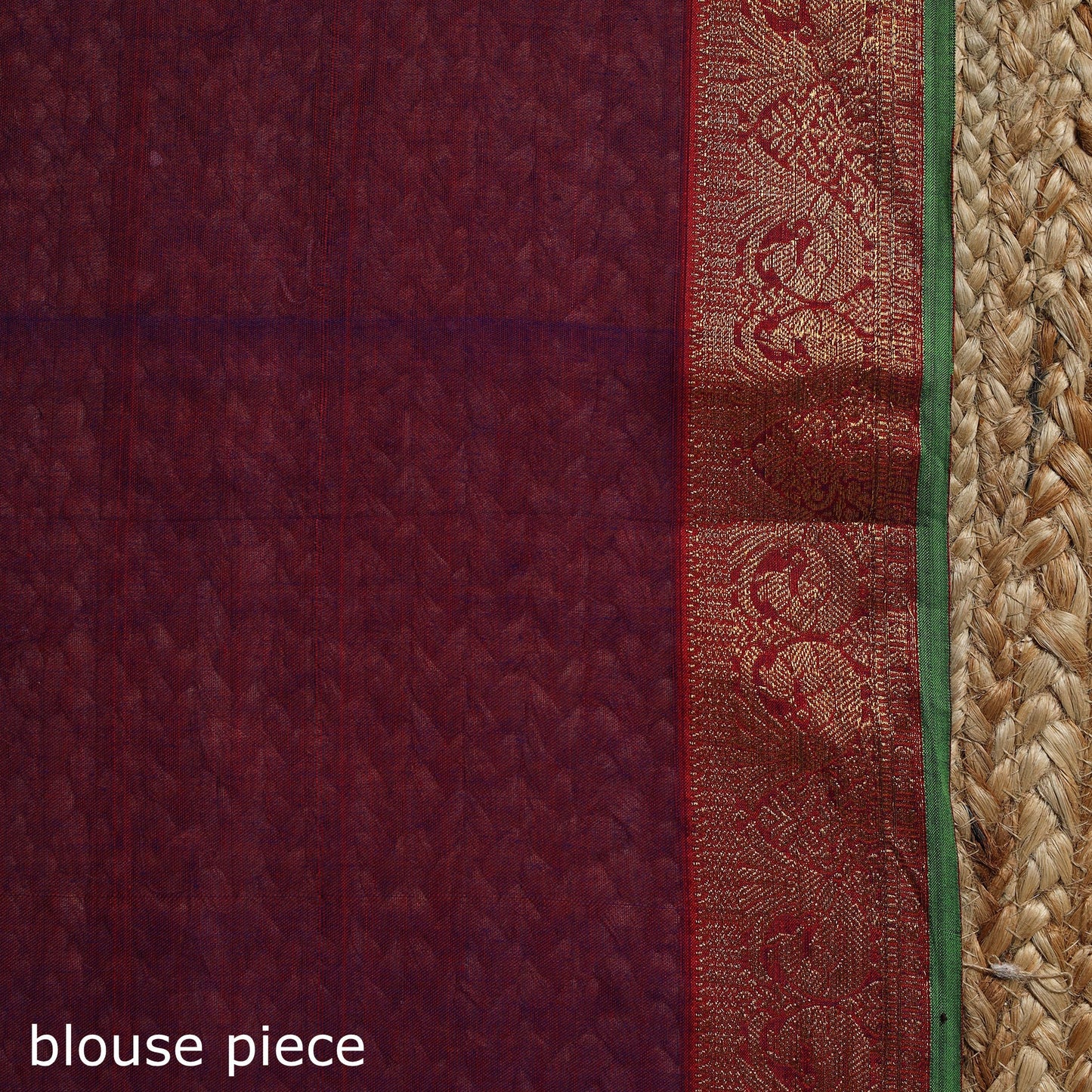 Dharwad cotton saree with border 52 - handcrafted