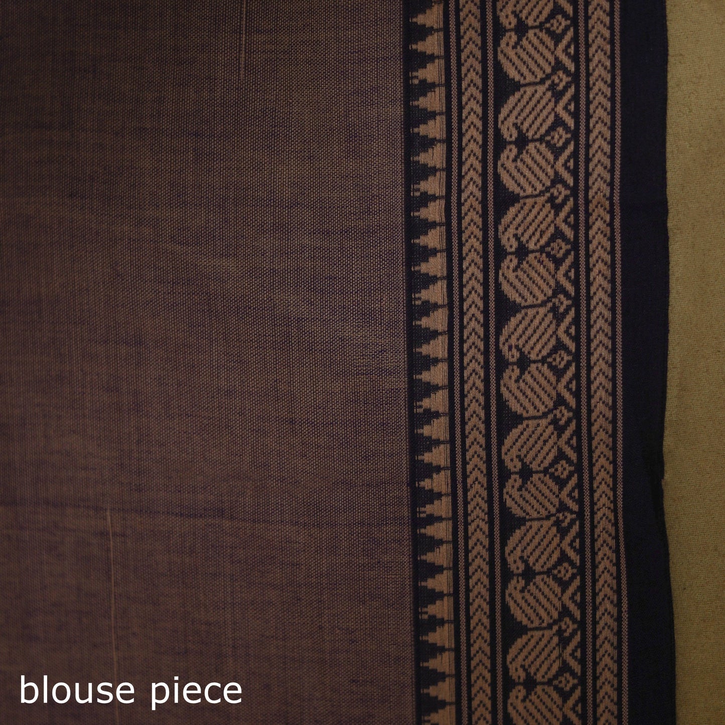 Purple - dharwad cotton saree with border 57 - handcrafted