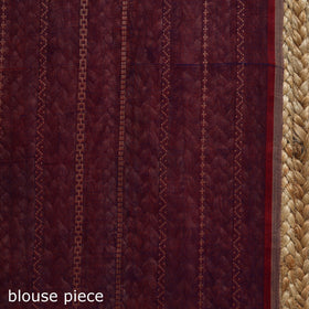 Dharwad cotton saree with thread stripes 32 - handcrafted