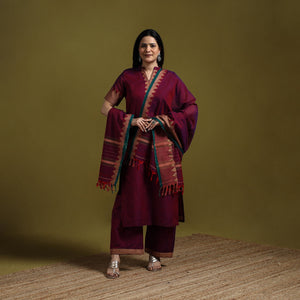 Dharwad cotton suit set with dupatta for women 08