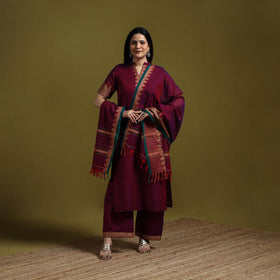 Dharwad cotton suit set with dupatta for women 08