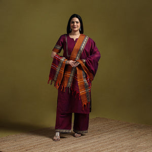 Dharwad cotton suit set with dupatta for women 12