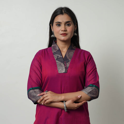 Dharwad Mercerised Cotton Kurta | Straight & Elegant for Women
