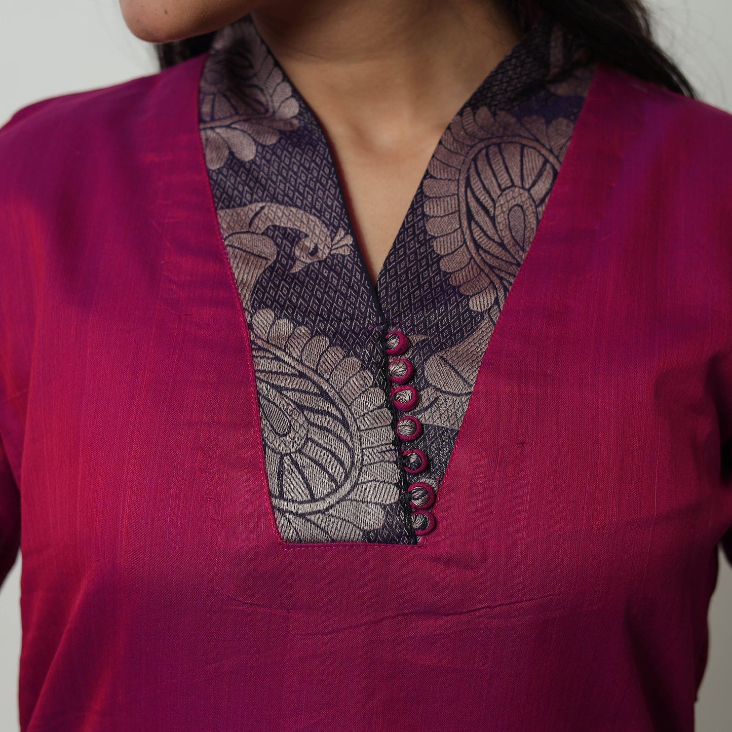 Dharwad Mercerised Cotton Kurta | Straight & Elegant for Women