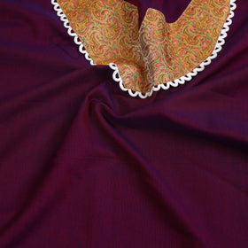 Buy Purple Dharwad Patchwork Cotton Kurta Material