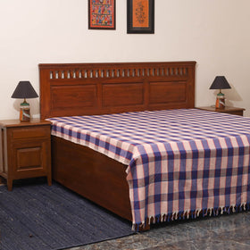 Purple - double handloom cotton bed sheet (108 x 90 in) 59