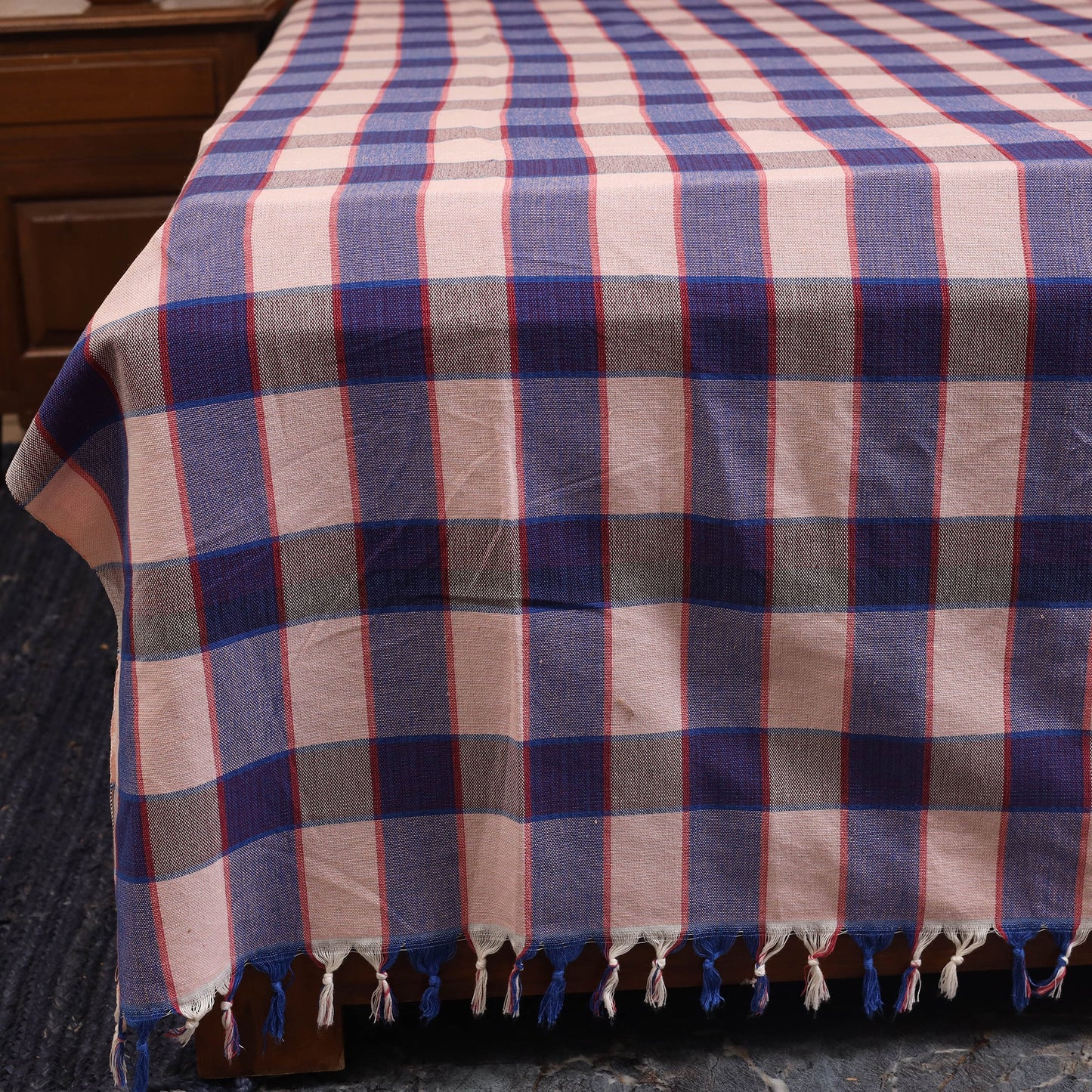 Purple - double handloom cotton bed sheet (108 x 90 in) 59