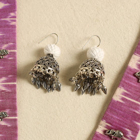 Purple - fabart german silver necklace set 22 - handcrafted