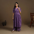 Buy Flared Cotton Jacquard Kurta for Women