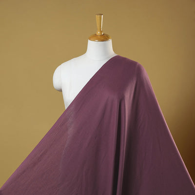 Purple - flex cotton prewashed plain fabric 22 - handcrafted