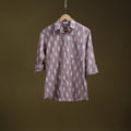 Purple - full sleeve cotton men pochampally ikat shirt 05