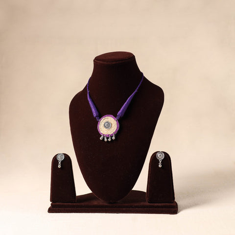 German Silver Jute Necklace Set