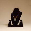 Purple - german silver thread beads necklace set 13