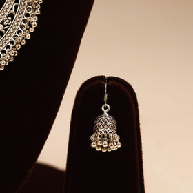 Purple - german silver thread braided necklace set 07