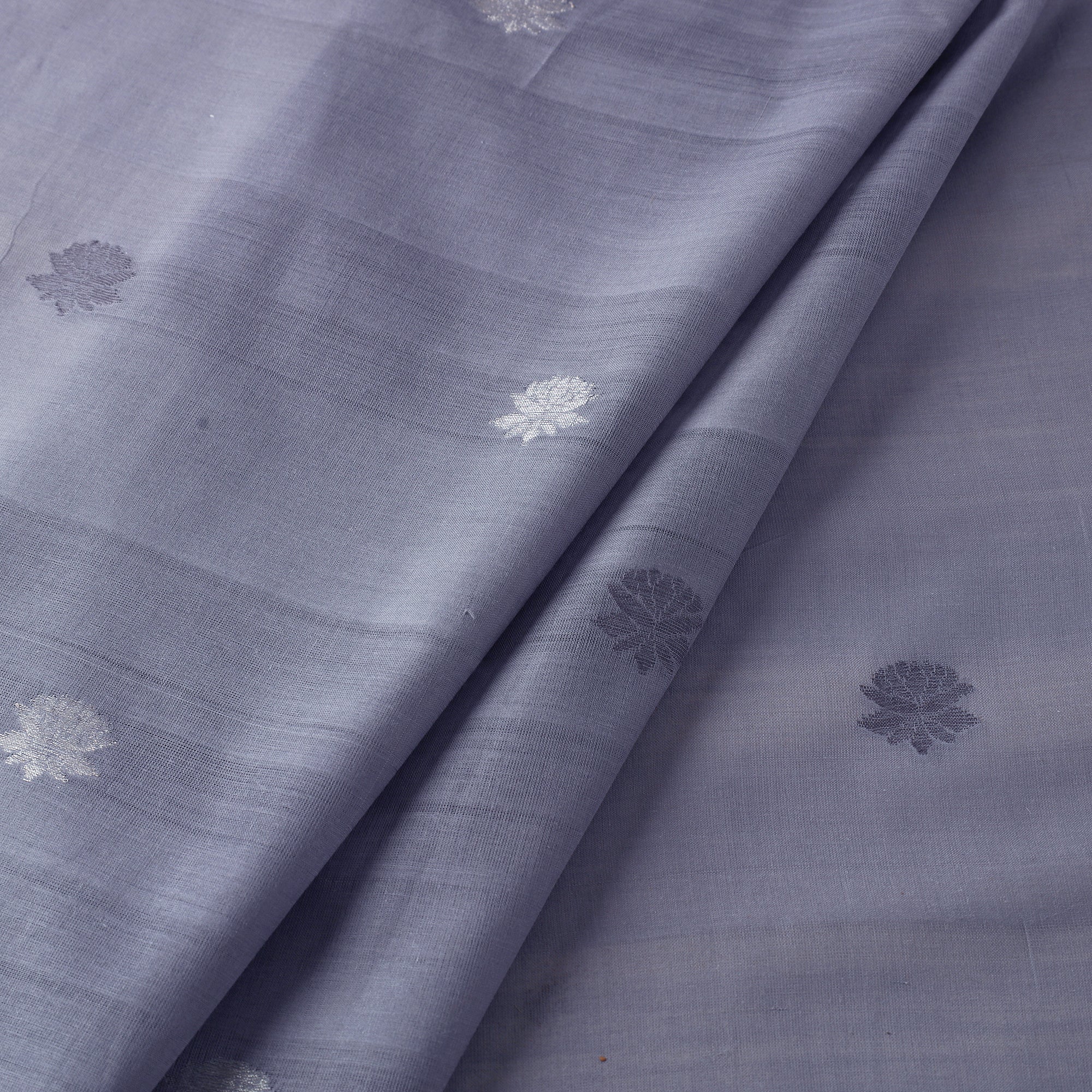 Buy Godavari Jamdani Multicolor Lotus Thread Buti Handloom Cotton Fabric Online at iTokri.com