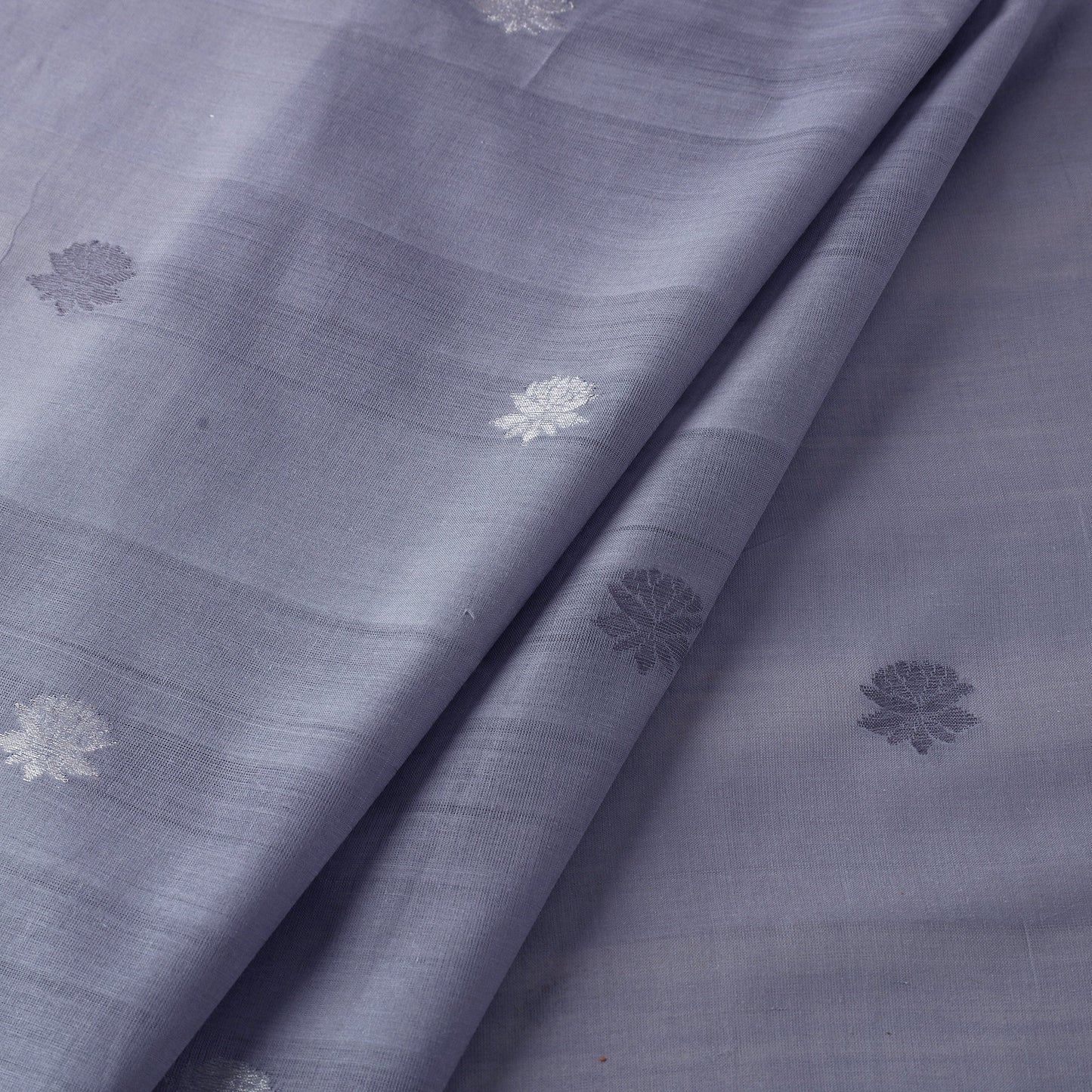 Buy Godavari Jamdani Multicolor Lotus Thread Buti Handloom Cotton Fabric Online at iTokri.com