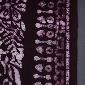 Purple Hand Batik Print Cotton Fabric