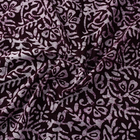 Purple Hand Batik Print Cotton Fabric