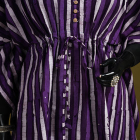 Hand batik cotton medium kaftan 32 - handcrafted