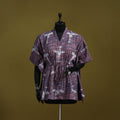Hand batik cotton short kaftan 26 - handcrafted