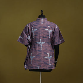 Hand batik cotton short kaftan 26 - handcrafted