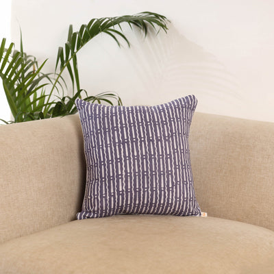 Purple - hand batik cushion cover 12 - handcrafted