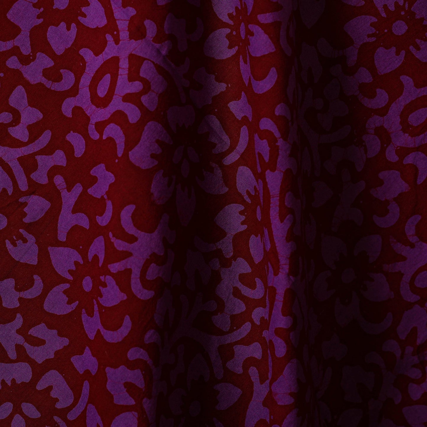 Purple - hand batik cotton fabric 06 - handcrafted