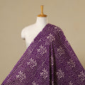 Purple - hand batik cotton fabric 09 - handcrafted
