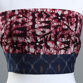 Purple - Hand Batik Printed Cotton Blouse Piece